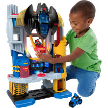 Imaginext DC Super Friends Batman Playset Ultimate Headquarters 2-Ft Tall with Lights Sounds Figures & Accessories for Ages 3+ Years, HNW08