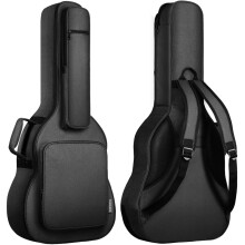 CAHAYA Guitar Case 18MM Padding Guitar Gig Bag Deluxe Blended Fabric Exterior with Plush Micro-Polar Fleece Lining, for 40 41 42 Inches Acoustic Class
