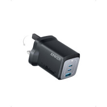 Anker 67W USB C Charger, 3-Port PPS Fast Charger, Compact and Foldable GaN Charger for iPhone 17/16/15 Series, MacBook Pro/Air, iPad Pro, Galaxy S24,