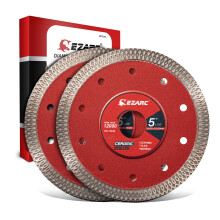 EZARC 125mm Diamond Cutting Discs, Super Thin Fast Diamond Saw Accessory for Angle Grinder, 125mm Cutting Wheel for Porcelain, Granite, Marble, Tiles