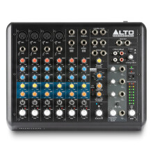ALTO TrueMix 800FX Audio Mixer with 4 XLR Mic Ins, USB Audio Interface and Bluetooth for Podcasting, Live Performance, Recording, DJ, Mac and Windows