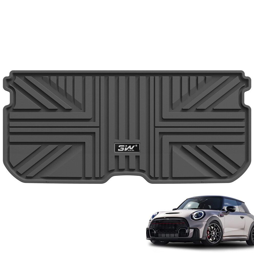 3W Boot Liner Fit For 2015-2026 Mini Hatch F56/Mini Cooper F66 3 Doors, All Weather Dog Friendly Tpe Trunk Mars Custom Fit Mini Cooper & Hatch 3 Doors 5065013525495