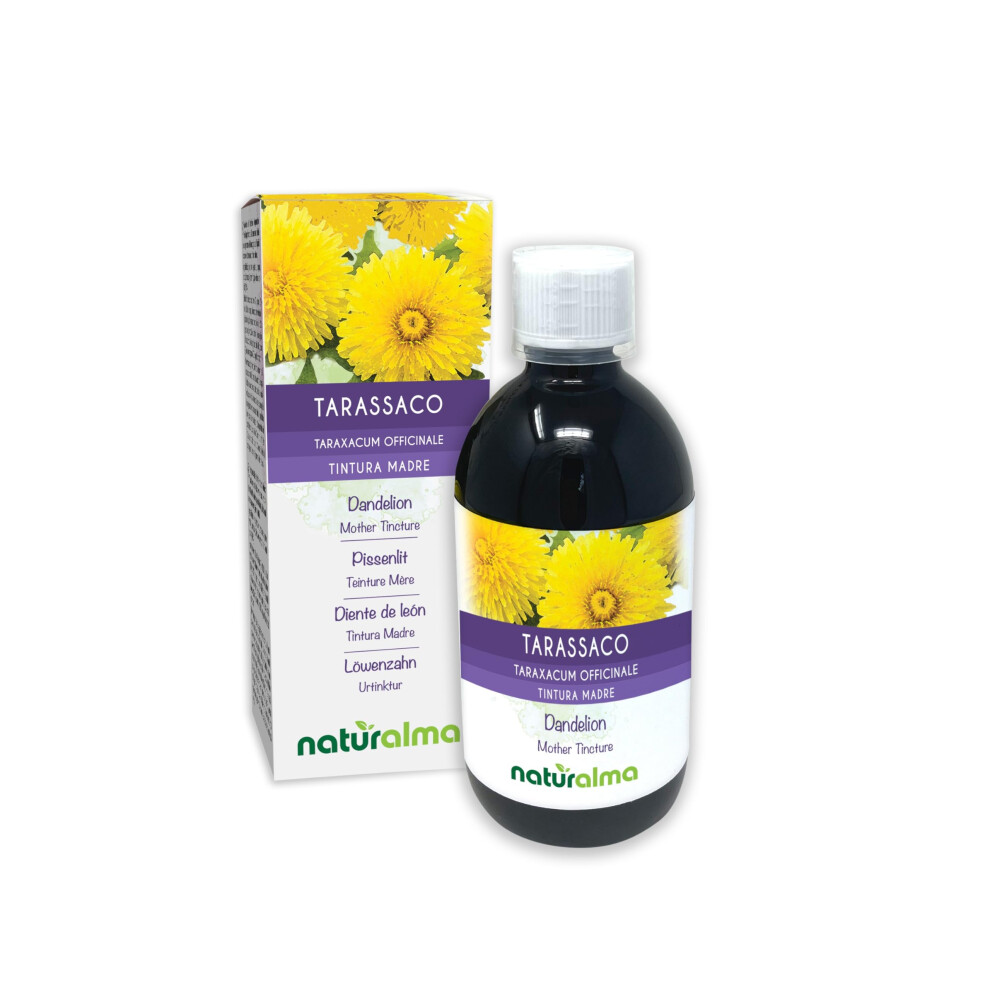 Naturalma Dandelion (Taraxacum Officinale) Roots And Leaves Alcohol-Free Mother Tincture - Liquid Extract Drops 500 Ml - Food Supplement - Vegan
