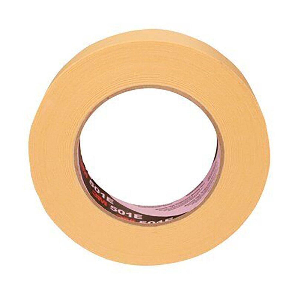 3M 501E Specialty High Temperature Industrial Masking Tape, 18 Mm X 50 M, Pack Of 48 Beige