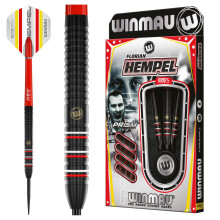 WINMAU - Florian Hempel 85% Pro-Series 24g - 85% Tungsten - Professional Darts Set with Dart Flights and Dart Shafts (Stems)