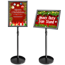 VAIIGO New A3 Heavy Duty Sign Holder Poster Stand, Adjustable Menu Display Stand Floor Standing Sign Holder with Cast Iron Base for Poster, Menu, Ads,