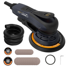 MAXXT Brushless 5.0mm Random Orbital Sander 230V Multi-Function 125mm&150mm Variable Speed Electric Orbital Sander with 10 Sanding Discs for Woodworki