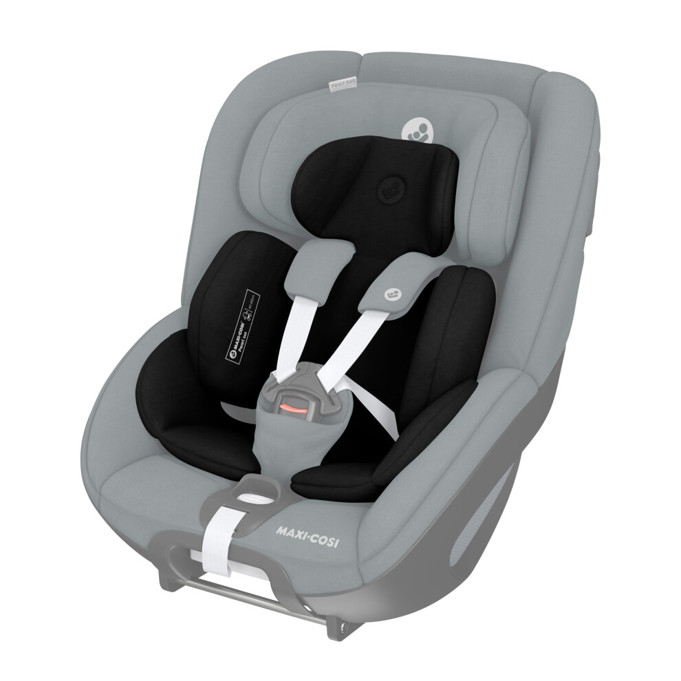 Maxi-Cosi Pearl 360 Newborn Inlay, Car Seat Accessory, 0-3 Months, 40-60 Cm, Machine Washable Insert Designed For Pearl 360 Car Seat, Authentic Black