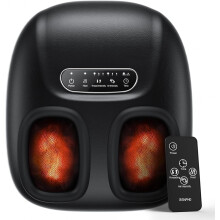 RENPHO Portable Foot Massager with Heat for Plantar Fasciitis, 3D Kneading, Compression, Remote, Electric Shiatsu Feet Massager, Gifts for Women Men,