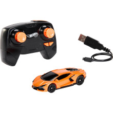 Hot Wheels RC Toy Car, Remote-Control Lamborghini Revuelto in 1:64 Scale, Recharge with USB Cable, Races & Stunts On- and Off-Track with Turbo Boost,