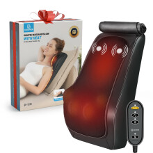 COMFIER Back Massager for Pain Relief with Heat,Shiatsu Neck & Lower Back Massager with Adjustable Flap,3 Intensity & Vibration Modes,Deep Tissue Mass