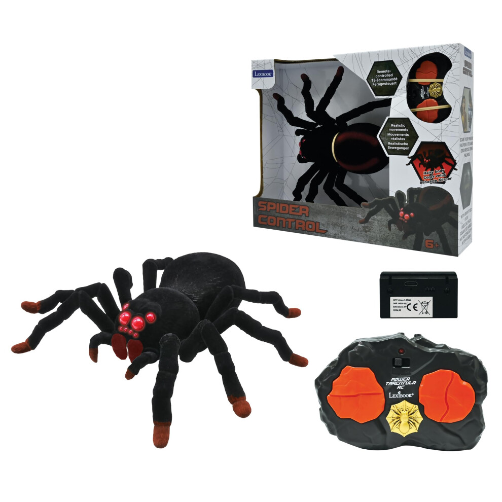 Photos - Other Toys Lexibook , Realistic remote controlled Tarantula/Spider, 8 hairy legs, 2 mandibles, light effects in the eyes, remote control 