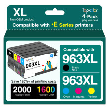 Topkolor 963XL Ink Cartridges Multipack Remanufactured for HP 963XL 963 for HP Officejet Pro 9010e 9010 Ink Cartridges 9012 9012e 9020 9020e 9014 9014