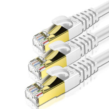 KASIMO CAT 8 Ethernet Cable 5M 3PK Round Network Internet Ethernet LAN Cable,High Speed 40Gbps 2000Mhz SFTP LAN Wires Internet Patch Cable with RJ45 G