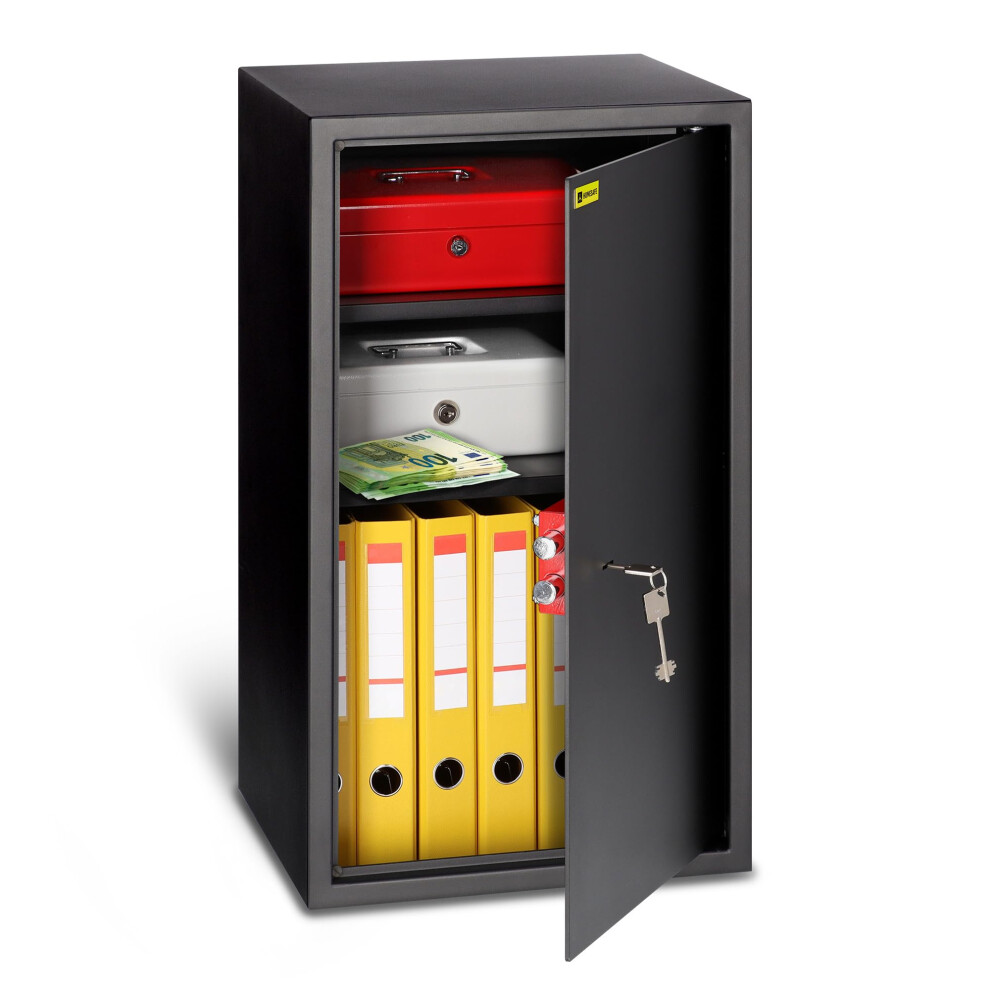Homesafe Hv70k Large Safe With Key Lock, 70X40x36cm (Hxwxd), Money Safe Lock Box For Home Security, Storage Safety Locker For Cash Savings, Office Saf 4779022633942