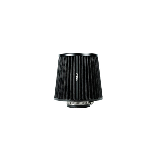 PRORAM Universal 80mm ID Neck Performance High Flow Induction Cone Air Filter, Black