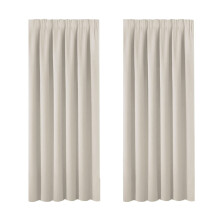 BellaHills Window Treatment Blackout Thermal Insulated Room Darkening Solid Pencil Pleat Curtains/Drapes for Bedroom (Set of 2 Panels, 66 by 72 Inch D