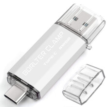 BorlterClamp 512GB USB C Flash Drive 2 in 1 OTG USB 3.0 Memory Stick for Android Smartphones Samsung Galaxy S9/S8/Note 9, Huawei honor, LG, etc., Tabl