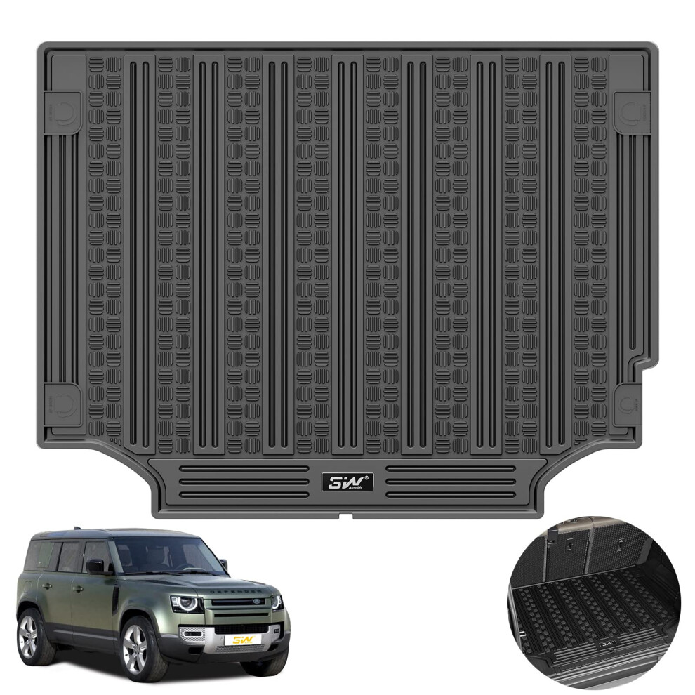 3W Boot Liner Fit For Land Rover Defender 110 2020-2026 (Not For 7 Seat Or Phev),Tpe All Weather Custom Boot Mat For Lr L663,Waterproof,Anti-Slip,Easy 5065013525198