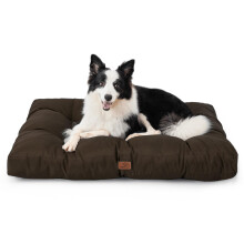 Bedsure Washable Large Dog Bed - 91x68x9cm, Flat Dog Bed Mattress with Oxford Fabric, Pet Pillow Cushion for Crate, Water Resistant Dog Mat Outdoor, B