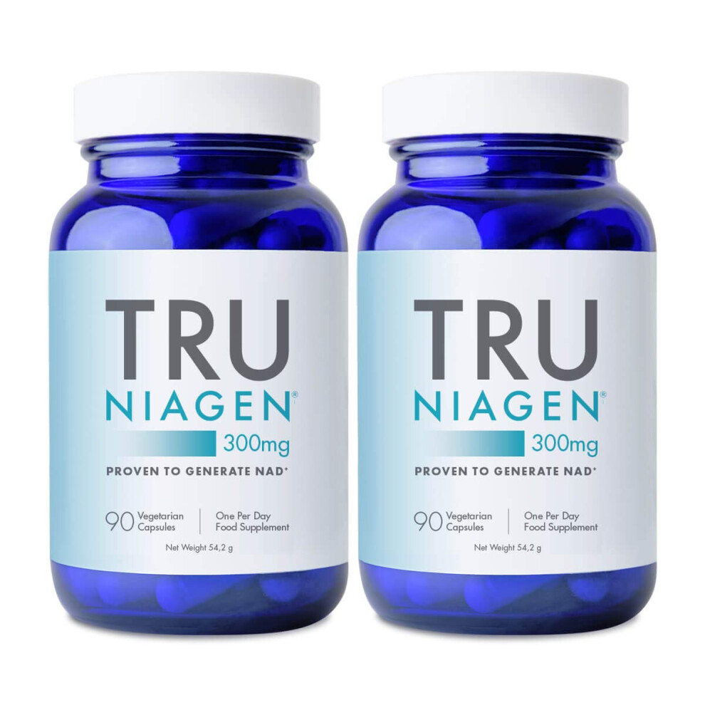 Tru Niagen Nad Supplement Niacin As Nicotinamide Riboside 300Mg X 180 Capsules (1 Daily) 6 Month Supply, Contributes To Energy Metabolism, Reduction O