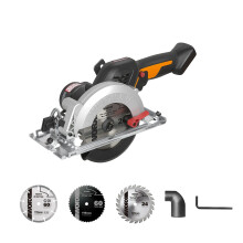 WORX Nitro 18V(20V MAX) 120mm Cordless Circular Saw, Brushless, PowerShare, 0-46, 41mm Cutting Depth, Portable and Compact, 3pcs Cutting Blades, WX53