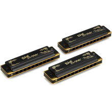 Fender Blues DeVille Harmonicas - 3-Pack - Incl. Case