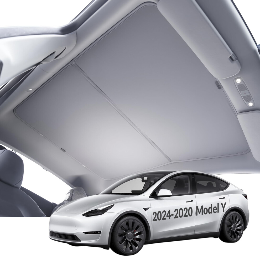 Vion Tesla Model Y Roof Sunshades - Precision Fit, No Sagging, Full Blackout - Fits 2024-2020 Model Y 5051226477324