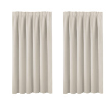 BellaHills Bedroom Blackout Curtain and Drape - Window Treatment Thermal Insulated Solid Pencil Pleat Blackout Drapery for Bedroom 66 x 54 Inch, 2 Pan
