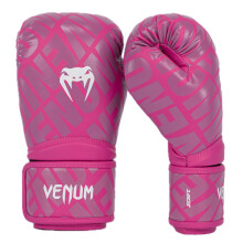 Venum, Contender 1.5 XT Boxing Gloves, Unisex Adult, 16 Oz, White/Pink
