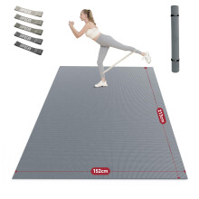 HAPBEAR Large Yoga Mat, 183122cm/213152cm8mm, Non-Slip, Ultra Durable, Large Exercise Mat for Home Gym, Fitness, Yoga, Pilates, Stretching, Push-up