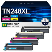 HALLOLUX TN248 TN248XL Toner Cartridges Replacement for Brother TN248 Toner Compatible for DCP-L3520CDW L3520CDWE L3560CDW HL-L8230CDW L3220CW MFC-L37