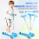 Three Wheel Scooter Scooter Plastic 1 Set Strong And Durable 5