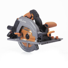 Evolution Power Tools R185CCSX-Li Circular Saw Cordless Track Compatible Brushless 18v Li-Ion EXT Includes TCT Multi-Material Blade, Cuts Wood, Metal,