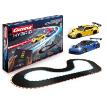 Carrera Hybrid 50050003 "Runway Chase" Porsche 911 GT3 R 1:50 Scale AI-Supported Race System with Working Lights & USB-C Charging Amazon Exclusive