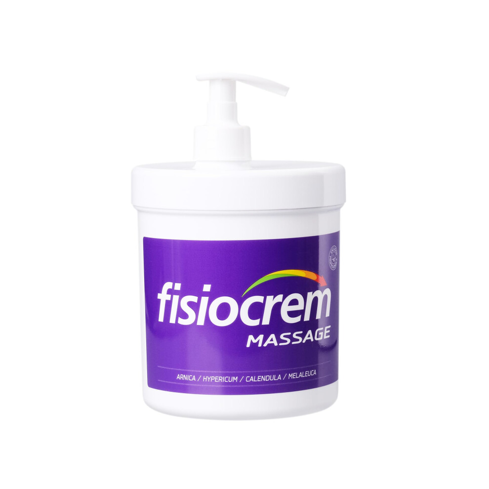 Fisiocrem Cream Active - Herbal Moisturising Massage Rub For Neck, Shoulders & Back Comfort - Contains Arnica Montana - Trusted 30+ Years - 1000Ml