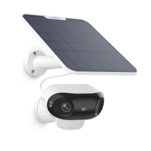 Reolink 4K Battery Security Camera Outdoor Wireless with Dual Lens 180 View, Argus 4 Pro + 6W Solar Panel, 2.4/5GHz WiFi, AI Detection, Colour Night