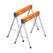 BORA Workhorse Saw Horses 2 Pack Folding Heavy Duty Sawhorse Pair with Adjustable Legs, Heavy Duty Saw horse for Contractors Portable Workbench PM-333