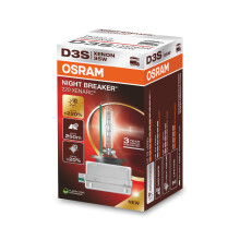 OSRAM XENARC NIGHT BREAKER 220, D3S, +220% more brightness, xenon headlight lamp, 66340XN2, Folding Box (1 lamp)