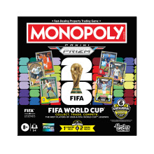 Monopoly Panini Prizm: FIFA World Cup Game I Football Board Game with Monopoly Panini Prizm FIFA World Cup 2026 Trading Cards I Ages 8+ - English Ver