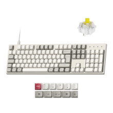 Keychron C2 Pro 8K Wired Mechanical Keyboard - UK ISO Layout, 8000Hz Polling Rate, QMK/VIA Programmable Hot-Swappable Banana Switch, RGB Backlit Full