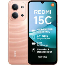 XIAOMI Redmi 15C, Smartphone 4+256GB, 6.9" 120Hz Display 7.99mm Design, MediaTek Helio G81-Ultra Octa-core, 50MP AI dual camera, 6000mAh, Twilight Ora