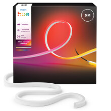 Hue Neon Outdoor 5-Meter Multicolor LED Strip Light, 1100 lm, Vibrant Color and Ambiance, Flexible Outdoor Lighting, Chromasync Color Blending, Weath