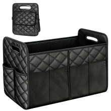 Einesin Car Trunk Organizer and Storage with 7 Pocket,for Women & Men, Collapsible Trunk Organizer for most Cars, 47L Multi-Compartment Car Trunk Orga