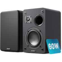 MAJORITY Bookshelf Passive Speakers | Hi-Fi Stereo Speakers Pair for Tuners and Hi-Fi systems | Stereo 2.0, 60W RMS | Wooden Enclosure and Compact Siz