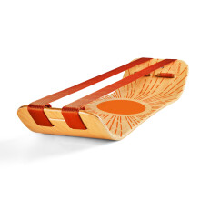 GIBBON SlackBoard Plus - 2-in-1 Slackline Balance Board for Adults - Workout Equipment Home Gym Training - Slack Board Wooden Balance Trainer - Stand