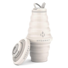 HYDAWAY Collapsible Water Bottle - 25oz I Reusable Water Bottle with Flip Top Lid for Travel, Hiking, Backpacking I Portable & Leakproof, Food-Grade S