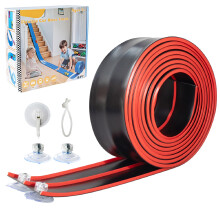 Flex Track 4.5m Starter Set, Flexible Race Car Ramp Track for Ages 3 & Up with Suction Cups Compatible with Diecast 1/64th Cars (Black & Red)