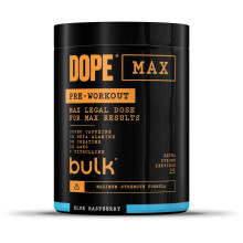Bulk Dope Max Pre-Workout Powder | 563 g | 25 Servings | High Caffeine 200mg | 5g Beta Alanine | 3g Creatine | AAKG & Citrulline Blend | Vitamin B6 |