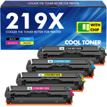 219X 219A MFP 3302FDW Toner With Chip: 4-Pack Compatible for HP 219X 219A for Color LaserJet Pro MFP 3302FDW 3302SDW 3302FDN 3302FDNG 3302FDWG 3302SDW